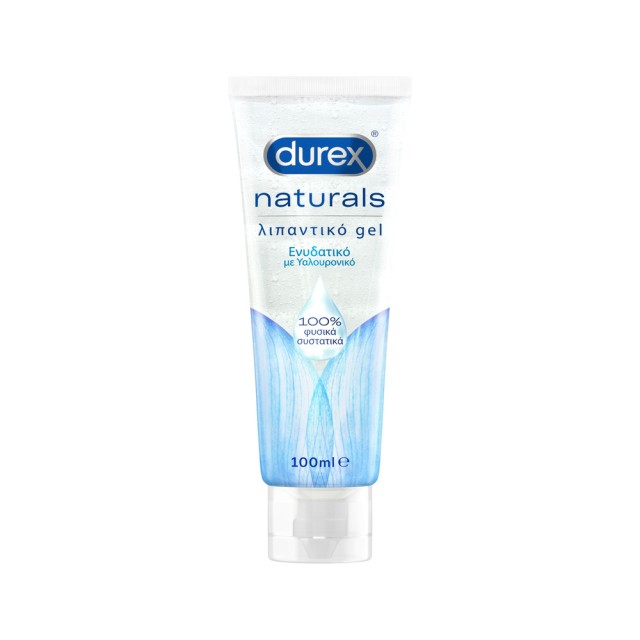 DUREX Naturals Ενυδατικό Λιπαντικό Gel με Υαλουρονικό και 100% Φυσικά Συστατικά 100ml