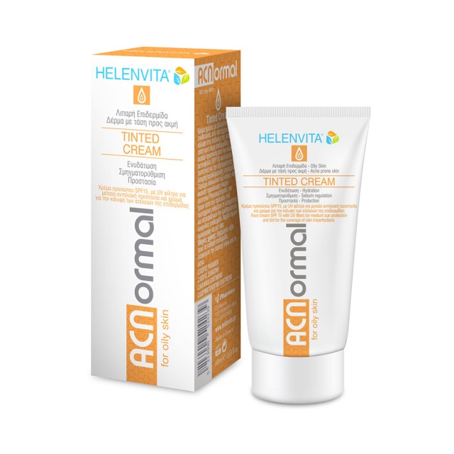 HELENVITA AC Normal Tinted Cream Κρέμα Προσώπου με Χρώμα για Λιπαρό Δέρμα με Ακμή 60ml