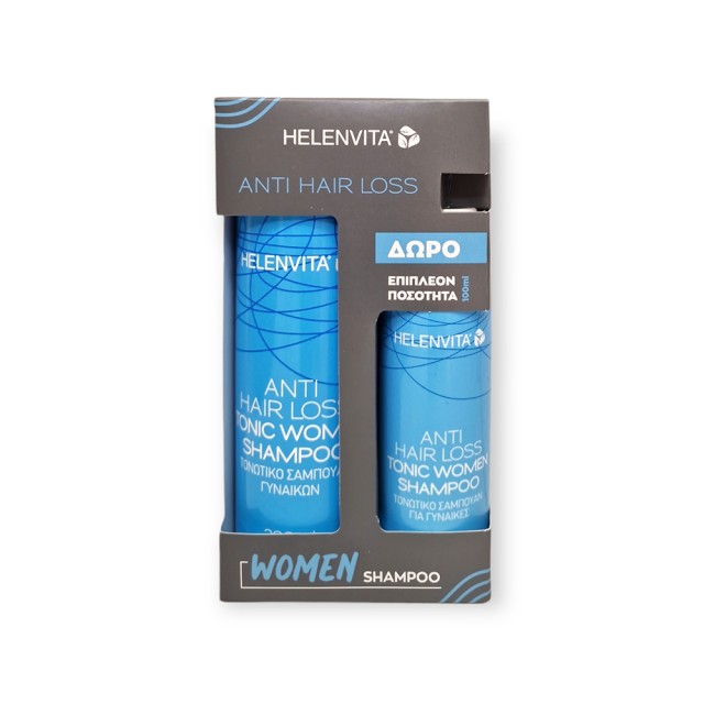 HELENVITA Anti Hair Loss Tonic Women Shampoo Τονωτικό Σαμπουάν Κατά της Τριχόπτωσης 200ml - ΔΩΡΟ 100ml