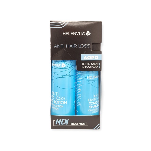 HELENVITA Anti Hair Loss Tonic Lotion Τονωτική Λοσιόν 100ml & Δώρο Anti Hair Loss Tonic Men Shampoo Τονωτικό Σαμπουάν Για Άνδρες 100ml