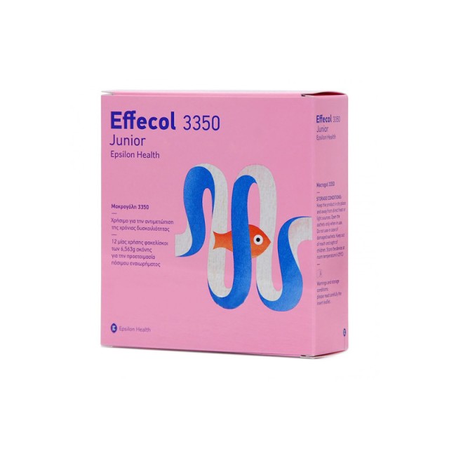 EFFECOL 3350 Junior Epsilon Health Παιδικό Συμπλήρωμα για την Δυσκοιλιότητα 12 Φακελάκια
