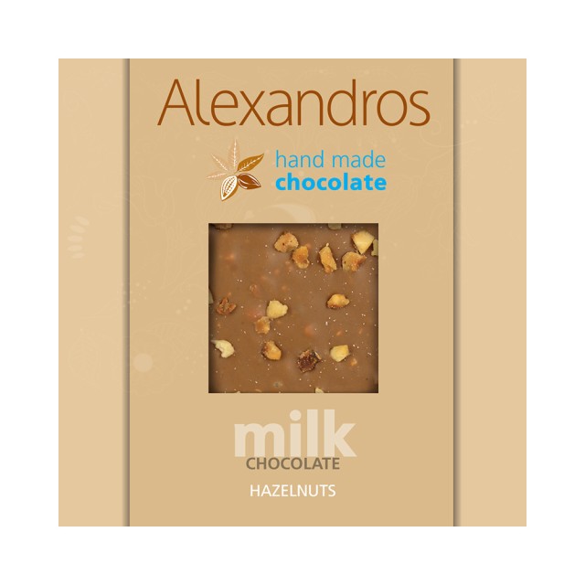 ALEXANDROS milk chocolate with Hazelnut 90gr