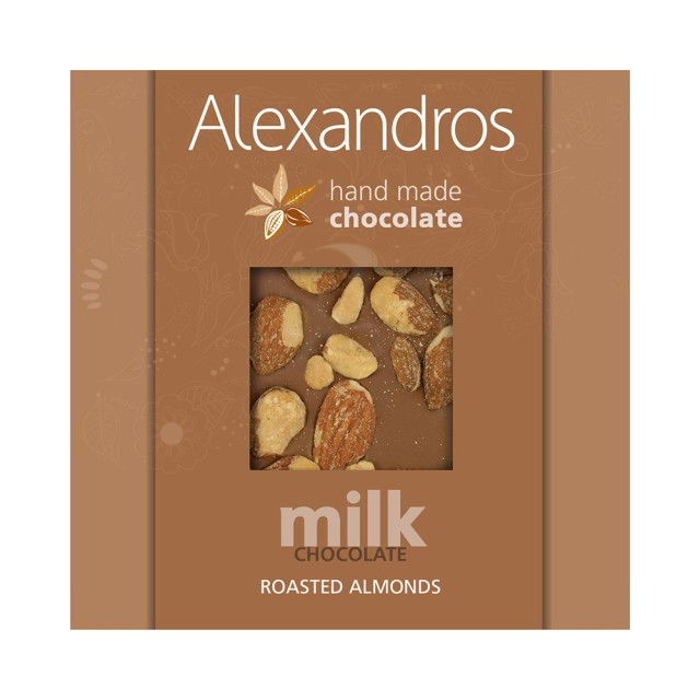 ALEXANDROS milk chocolate with Almond 90gr