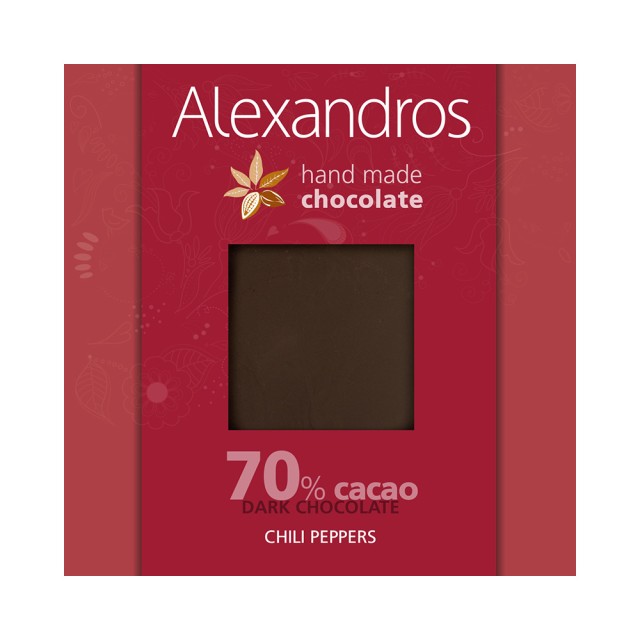 ALEXANDROS health chocolate with Chilli 90gr