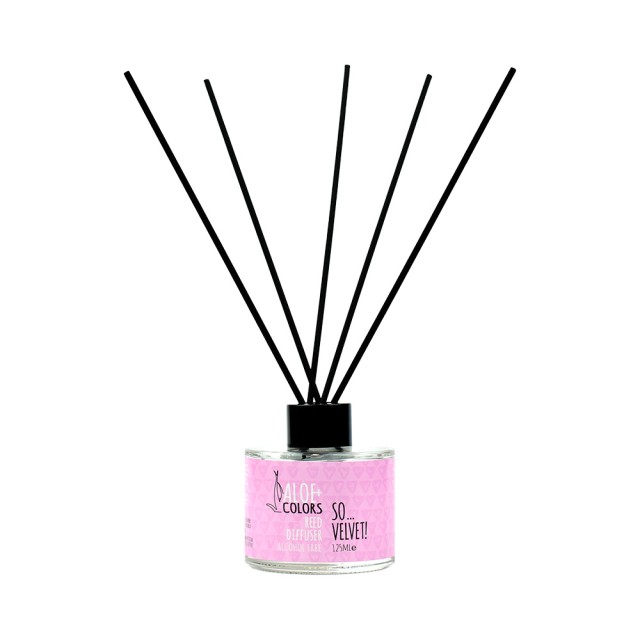 ALOE + COLORS Reed Diffuser So Velvet Αρωματικό Χώρου με Sticks Διάχυσης 125ml