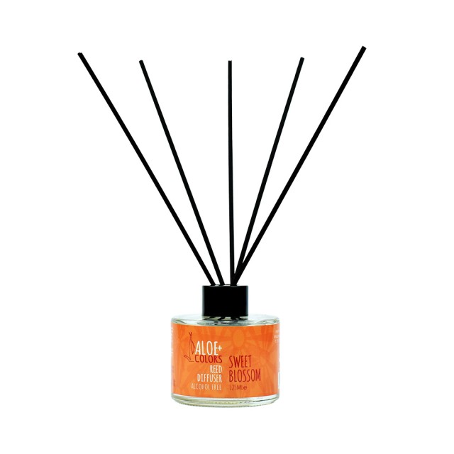 ALOE + COLORS Reed Diffuser Sweet Blossom Αρωματικό Χώρου με Sticks Διάχυσης 125ml