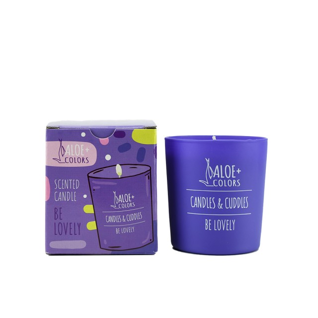 ALOE + COLORS Soy Candle Be Lovely Κερί Χώρου Σόγιας σε Βαζάκι 220gr
