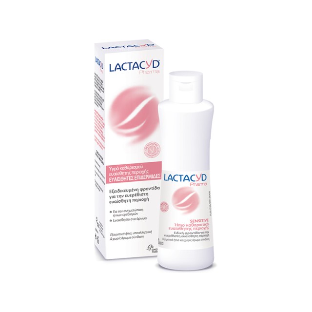 LACTACYD Pharma Sensitive Καθαριστικό Ευαίσθητης Περιοχής για Ευαίσθητες Επιδερμίδες 250ml
