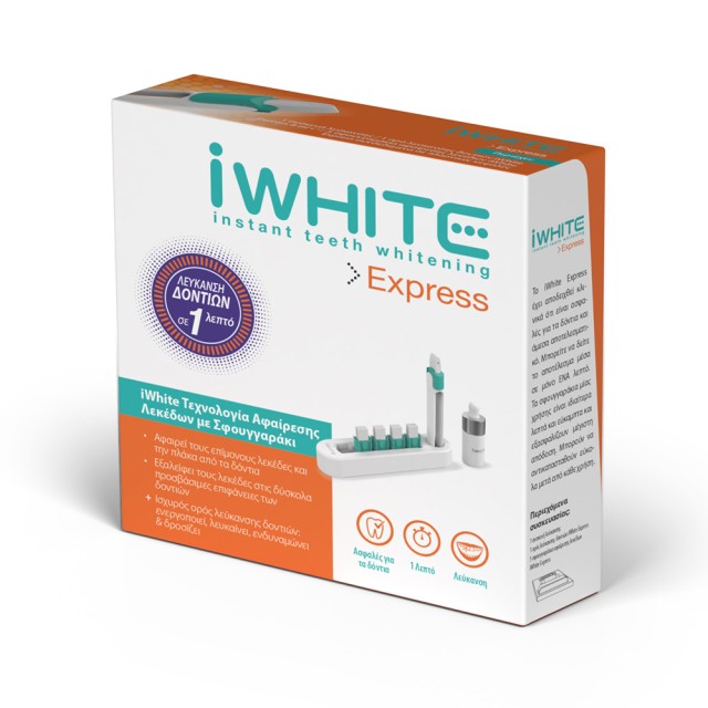 IWHITE Stain Eraser Συσκευή Λεύκανσης Δοντιών 5 Σφουγγαράκια & 1 Ορός Λεύκανσης