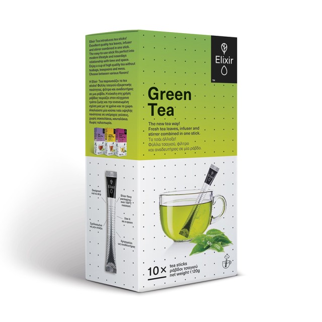 ELIXIR TEA Green Tea 10 ράβδοι τσαγιού