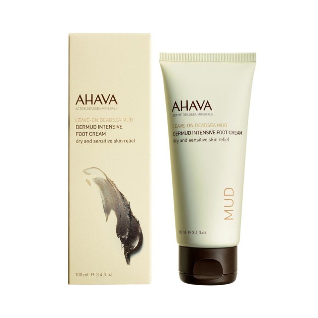 AHAVA Dermud Intensive Foot cream Ενυδατική Κρέμα για Ξηρά & Σκασμένα Πόδια 100ml