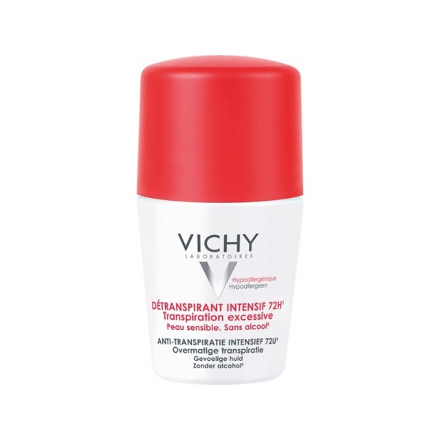 VICHY Deodorant Roll - On Stress Resist Αποσμητικό για Έντονη Εφίδρωση Διάρκειας εως 72ώρες 50ml