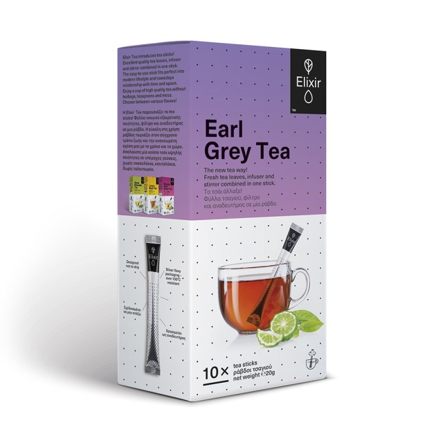 ELIXIR TEA Earl Grey 10 ράβδοι τσαγιού