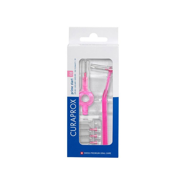 CURAPROX CPS 08 Prime Start Μεσοδόντια Βουρτσάκια Ροζ 5 Τεμάχια