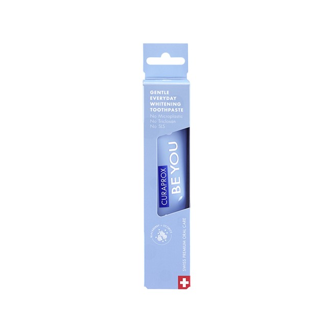 CURAPROX BE YOU Raspberry + Licorice Λευκαντική Οδοντόκρεμα Για Καθημερινή Χρήση Με Βατόμουρο & Γλυκόριζα 60ml