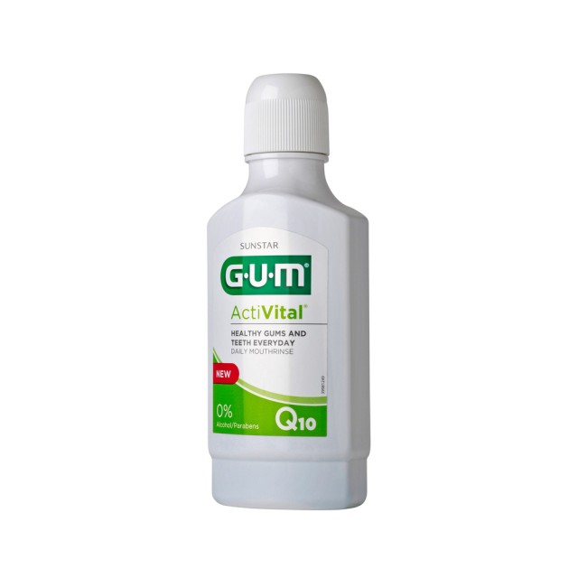 GUM 6061 Activital Q10 Mouthwash Στοματικό Διάλυμα 300ml
