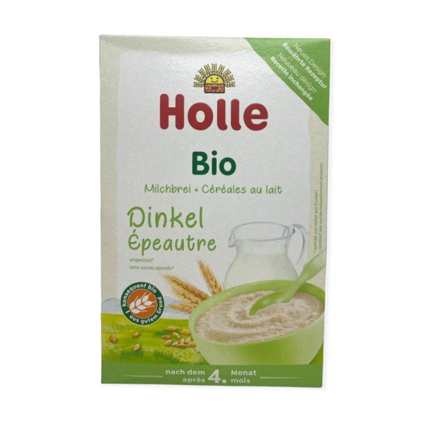 HOLLE Baby Cream Βρεφική Κρέμα Ντίνκελ με Γάλα 4m+ 250gr