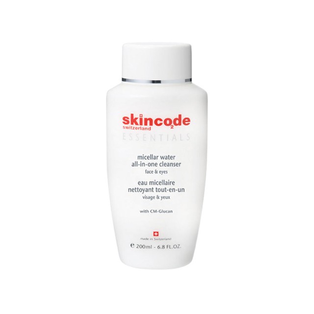 SKINCODE All-in-one Cleanser Micellar Water Απαλό Καθαριστικό Νερό Για Το Πρόσωπο Και Τα Μάτια 200ml
