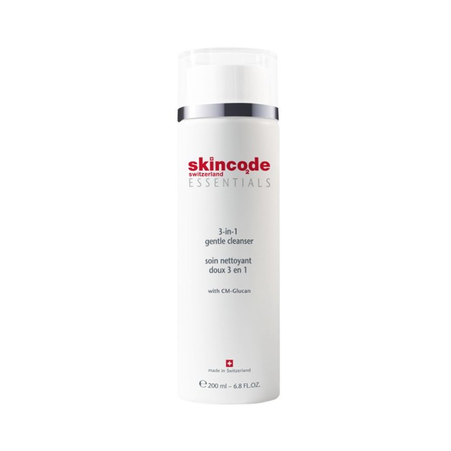 SKINCODE 3 in 1 Gentle Cleanser Γαλάκτωμα Καθαρισμού Προσώπου 200ml