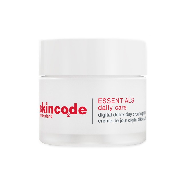 SKINCODE Digital Detox Day Cream Spf15 Ενυδατική Κρέμα Ημέρας με Αντηλιακή Προστασία 50ml