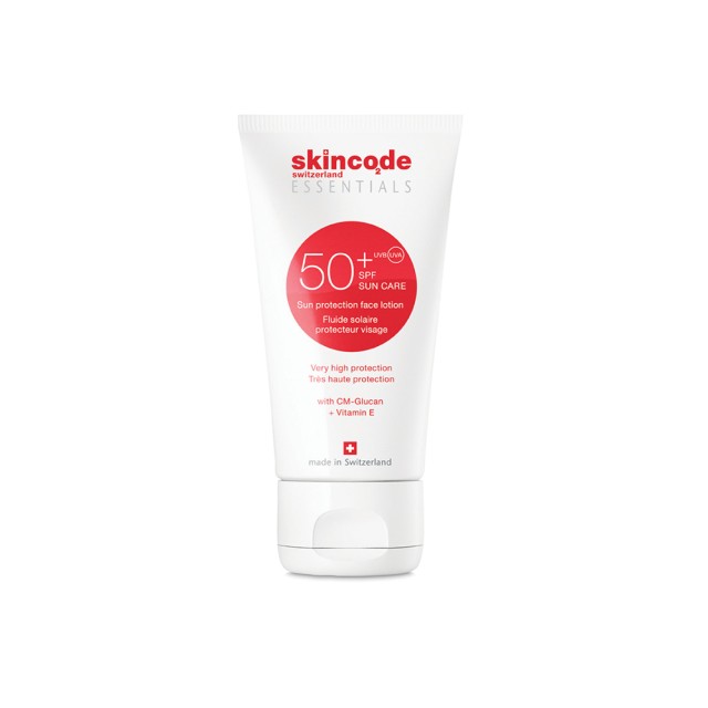 SKINCODE Essentials Sun Protection Face Lotion SPF50+ Αδιάβροχη Αντηλιακή Κρέμα Προσώπου 50ml