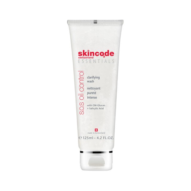 SKINCODE Essentials SOS Oil Control Clarifying Wash Καθαριστικό Προσώπου για Λιπαρές Επιδερμίδες 125ml