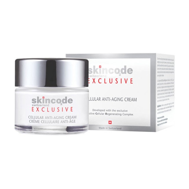 SKINCODE Exclusive Cellular Anti-Aging Cream Συσφικτική Κρέμα Κυτταρικής Ανάπλασης με Υαλουρονικ? Οξύ & Ισχυρά Πεπτίδια 50ml