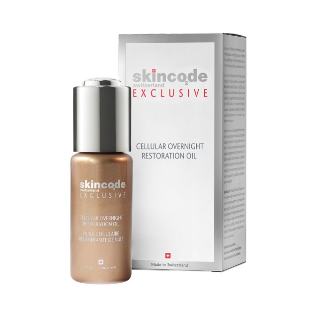 SKINCODE Exclusive Cellular Overnight Restoration Oil Επανορθωτικό Λάδι Νύχτας για το Πρόσωπο 30ml