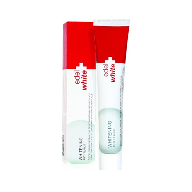 EDEL + WHITE Anti-Plaque Whitening Οδοντόκρεμα Λεύκανσης 75ml