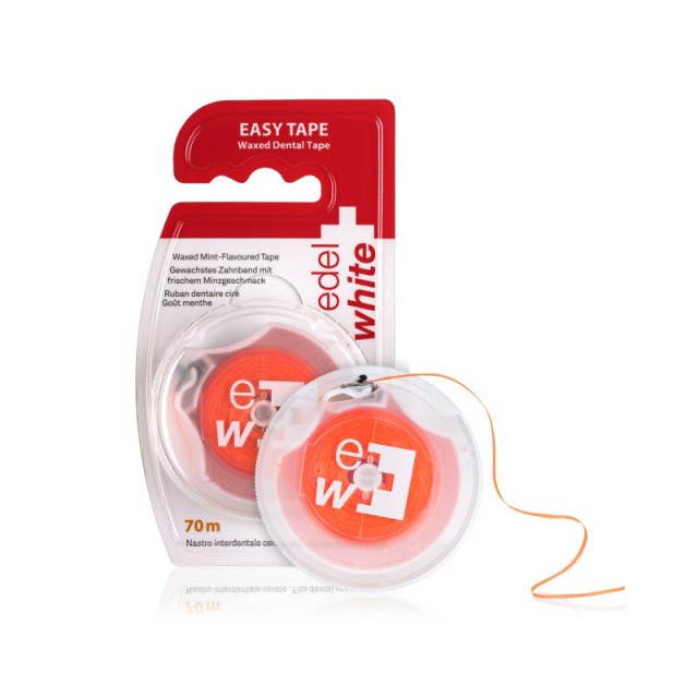 EDEL + WHITE Easy Tape Κηρωμένη Οδοντική Ταινία 70m