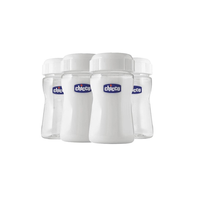 CHICCO Sure Safe Breastmilk Μπουκάλια Διατήρησης Μητρικού Γάλακτος X 4 Τμχ