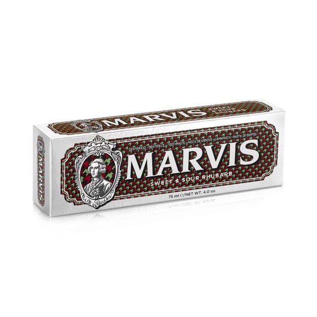 MARVIS Sweet and Sour Rhubarb Mint Οδοντόκρεμα με Γεύση από Γλυκό και Ξινό Ραβέντι 75ml