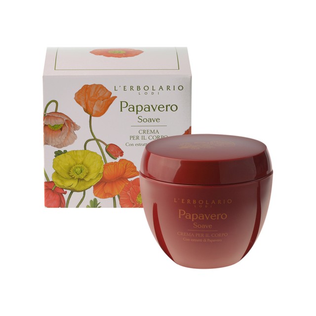 LERBOLARIO Papavero Sweet Poppy Body Cream Κρέμα Σώματος 200ml