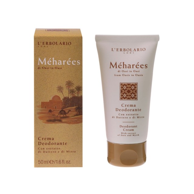 LERBOLARIO Meharees Crema Deodorante Αποσμητική Κρέμα 50ml
