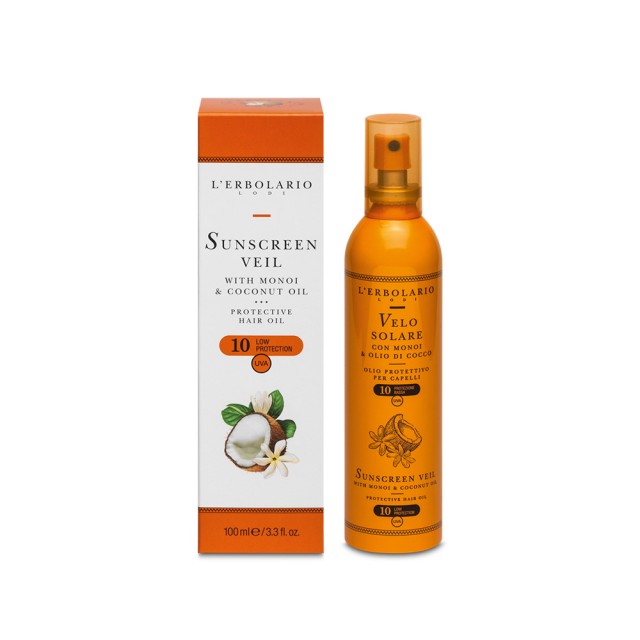 L’ERBOLARIO Sunscreen Veil Αντηλιακό λάδι για τα μαλλιά SPF 10 100ml