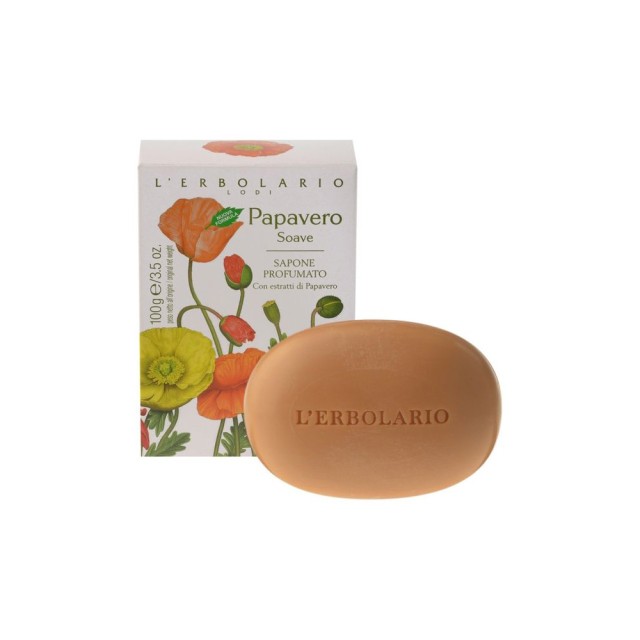 L’ERBOLARIO Papavero Soave Sapone Profumato Αρωματικό Σαπούνι 100gr