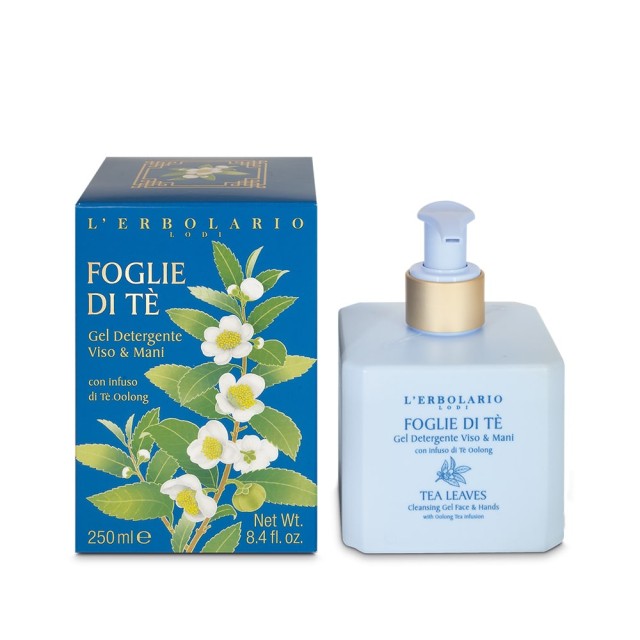 LERBOLARIO - FOGLIE DI TE Gel Detergente Viso & Mani Καθαριστικό Προσώπου και Χεριών 250ml