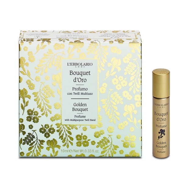L’ERBOLARIO Bouquet DOro Twill Band Golden Bouquet Eau de Parfum Σετ με Άρωμα 10ml & Κορδέλα Πολλαπλών Χρήσεων