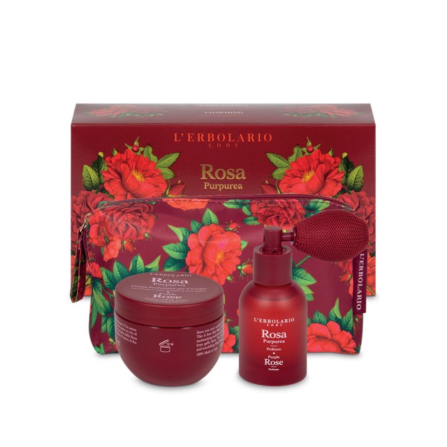 LERBOLARIO Rosa Puprurea - Beauty-Pochette Fascinosa Άρωμα σε αρωματικό μπουκαλάκι με πουάρ 30ml