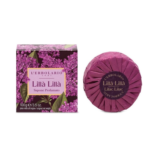 LERBOLARIO Lilla Lilla Sapone Ρrofumato Αρωματικό σαπούνι 100g