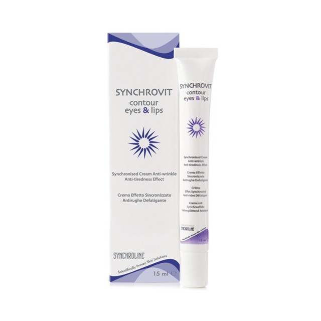 SYNCHROLINE Synchrovit Eyes & Lips Αντιρυτιδική και ενυδατική Κρέμα Ματιών 15ml