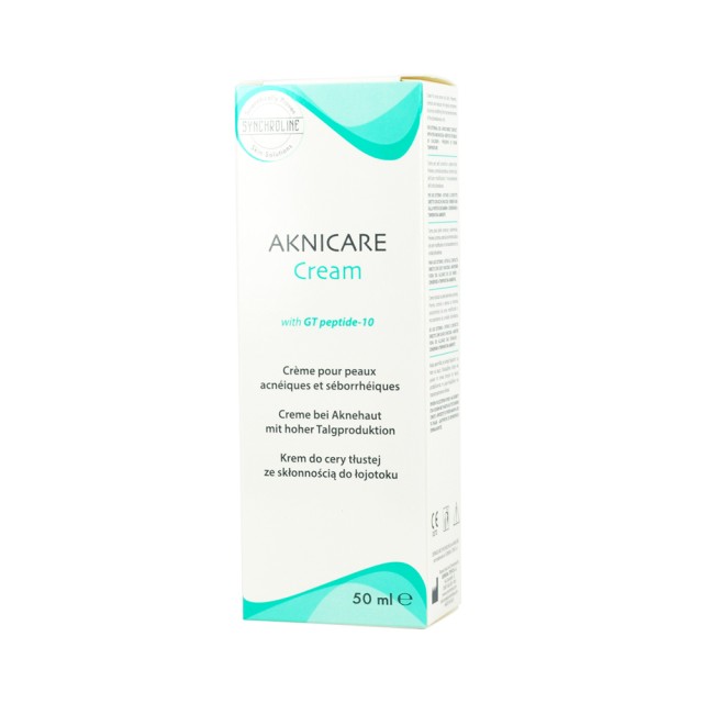 SYNCHROLINE Aknicare Face Ενυδατική Κρέμα Προσώπου Για Την Ακνεϊκή Επιδερμίδα 50ml