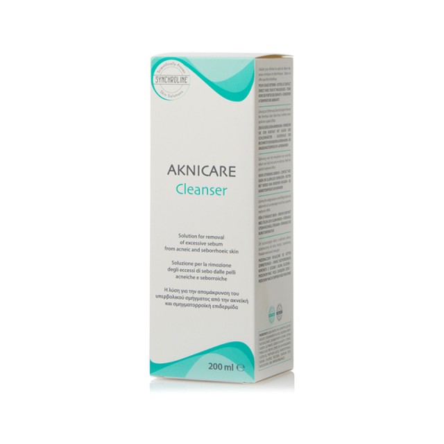 SYNCHROLINE Aknicare Cleanser Καθαριστικό Προσώπου για Ακνεϊκή & Σμηγματορροϊκή Επιδερμίδα 200 ml