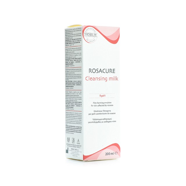 SYNCHROLINE Rosacure Γαλάκτωμα Καθαρισμού για Ευαίσθητες Επιδερμίδες 200ml