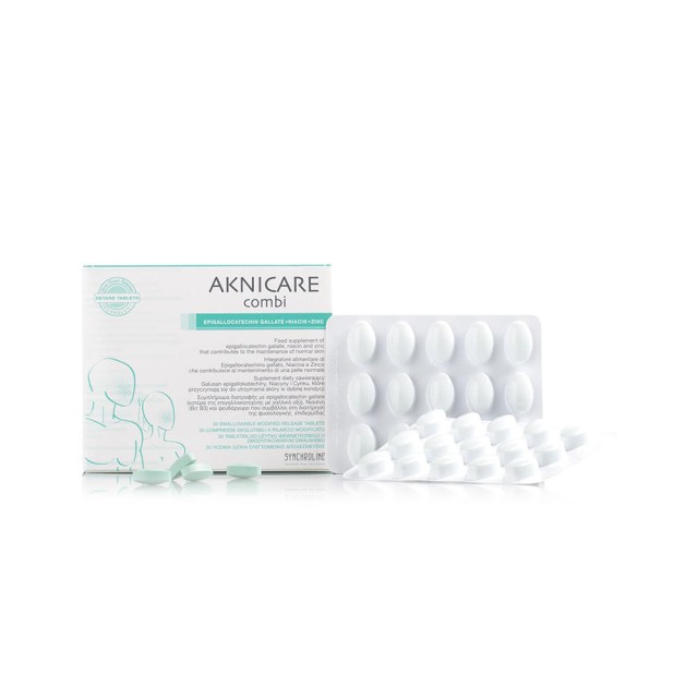 SYNCHROLINE aknicare combi Συμπλήρωμα Διατροφής Για Την Την Φυσιολογική Κατάσταση Του Δέρματος 30 Κάψουλες