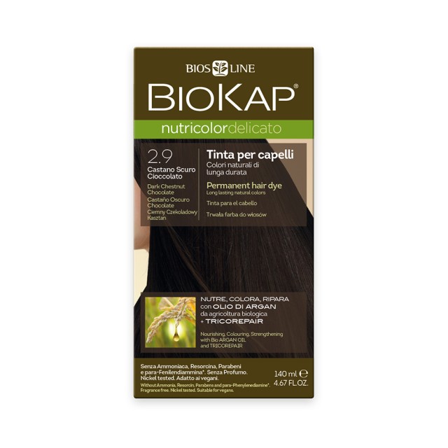 BIOKAP Nutricolor Delicato 2.90 Dark Chestnut Chocolate