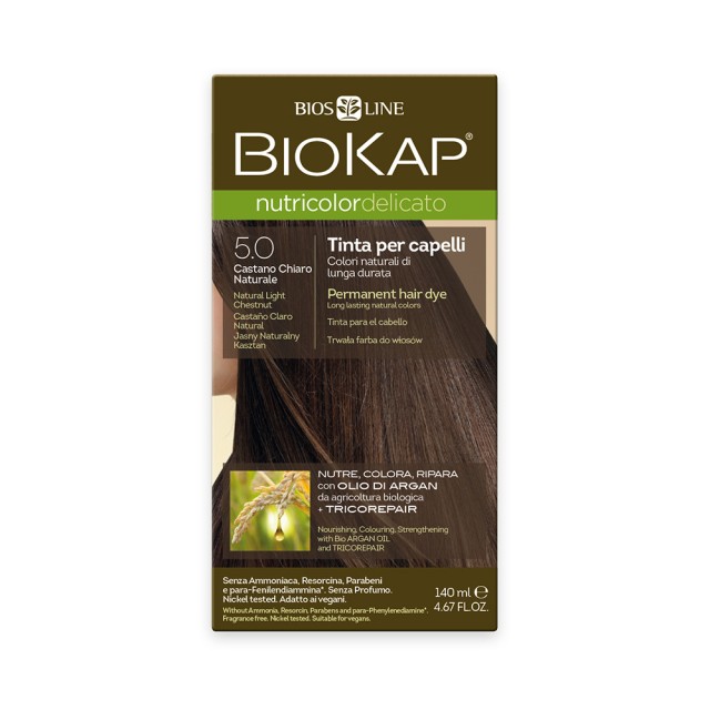 BIOKAP Nutricolor Delicato 5.00 Natural Light Chestnut