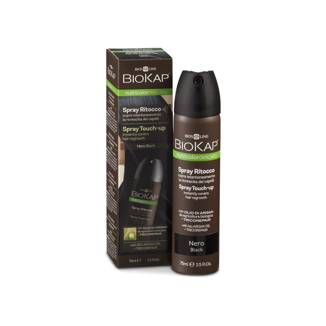 BIOKAP Nutricolor Spray για την κάλυψη της Ρίζας Touch-Up Black