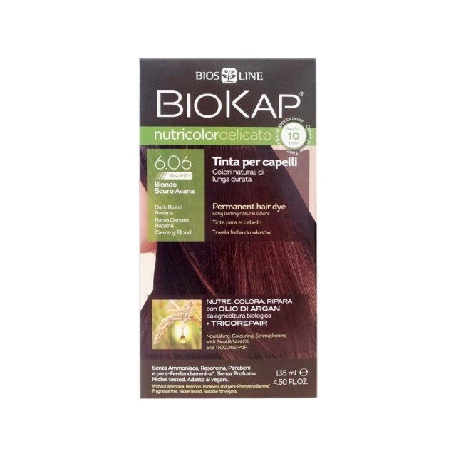 BIOKAP delicato rapid 6.06 blond dark pineapple 140ml