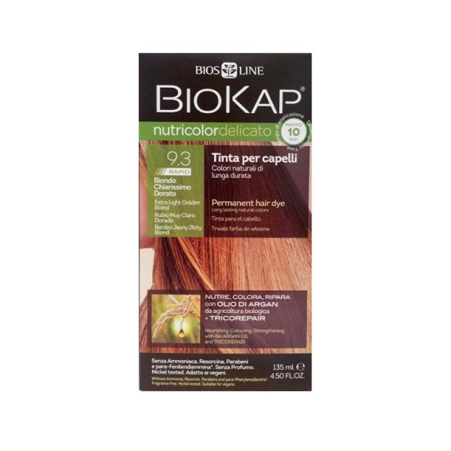 BIOKAP delicato rapid 9.3 very blonde light gold